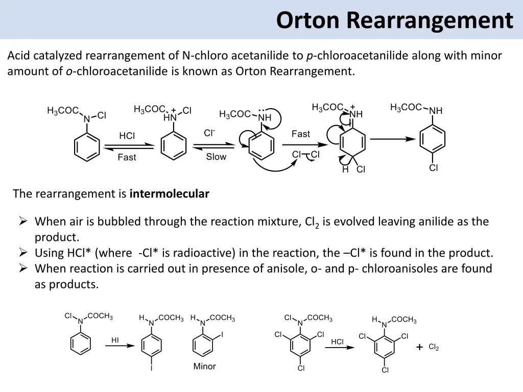 orton rearrangement