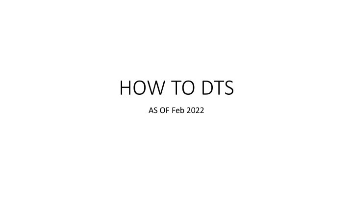 how to dts