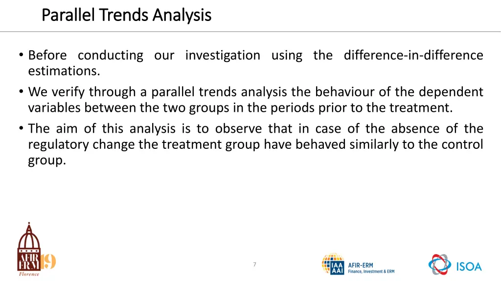 parallel trends analysis parallel trends analysis