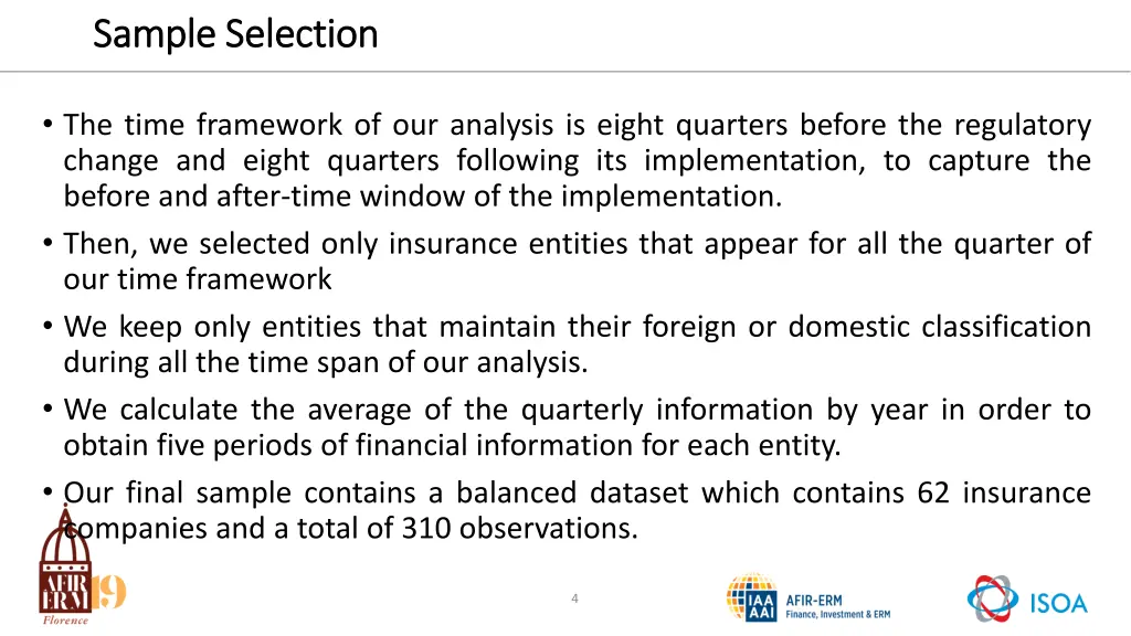 sample selection sample selection