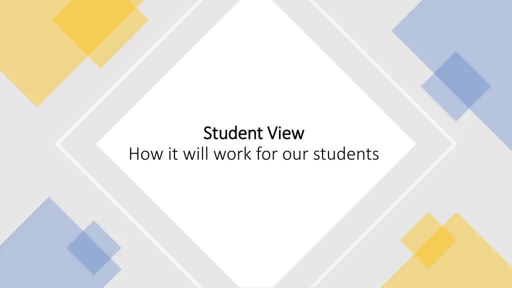 student view student view