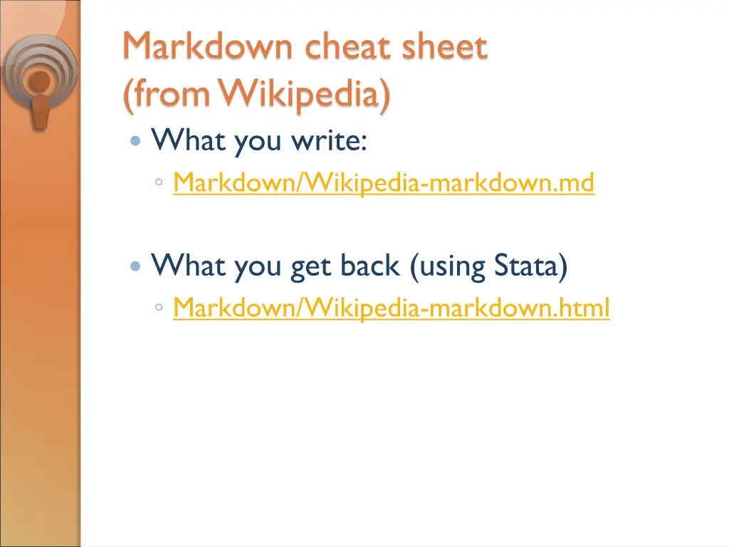 markdown cheat sheet from wikipedia what