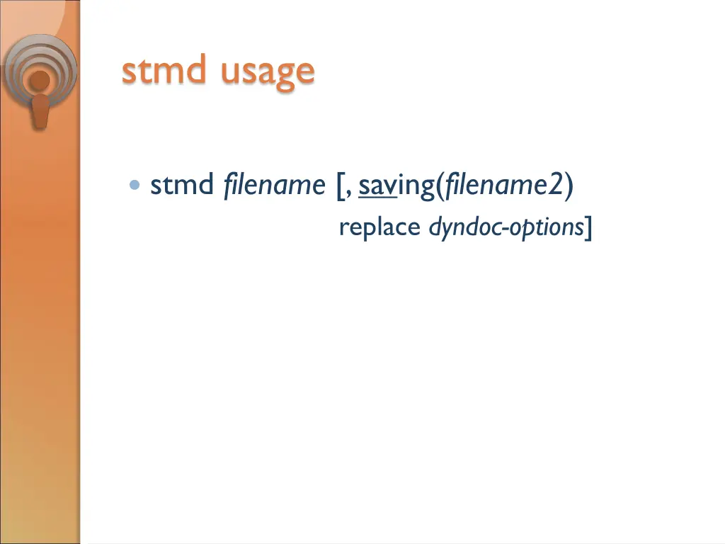 stmd usage