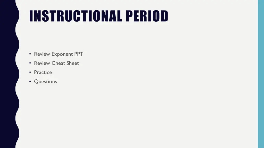 instructional period