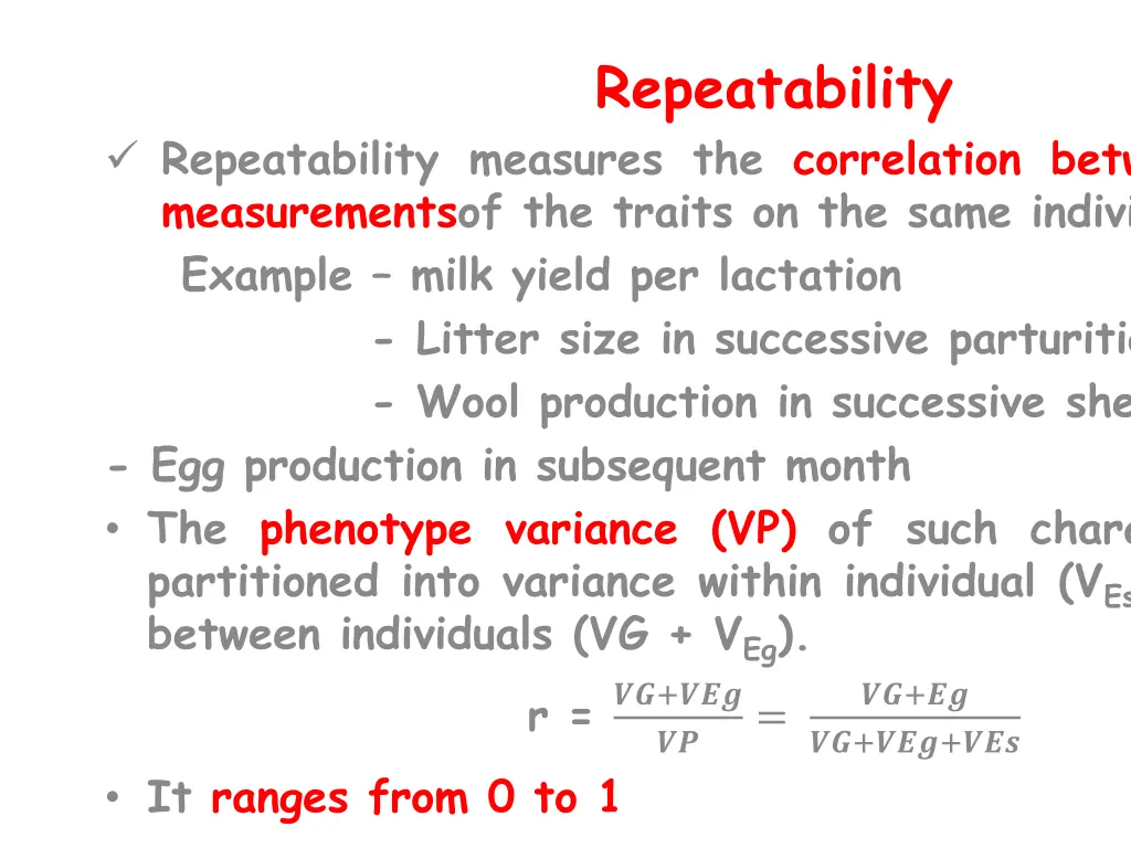 repeatability 1