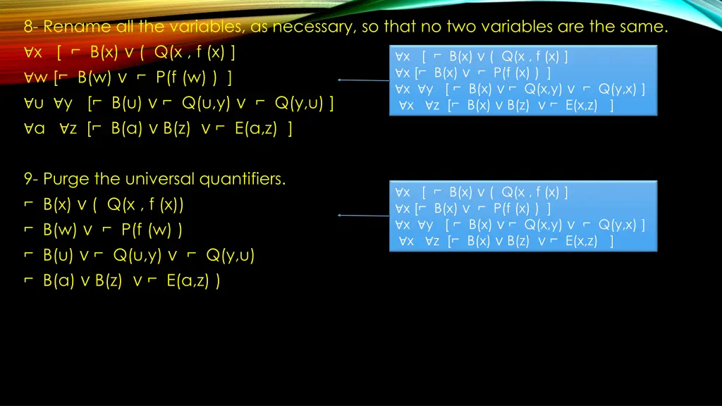 8 rename all the variables as necessary so that