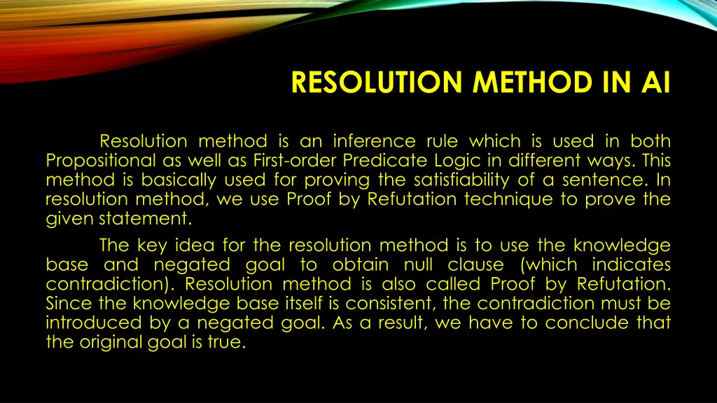 resolution method in ai 1