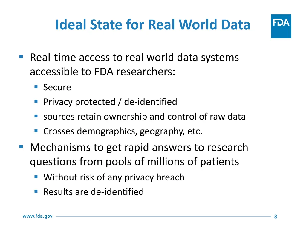 ideal state for real world data