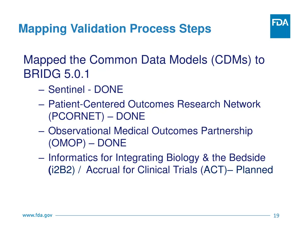 mapping validation process steps