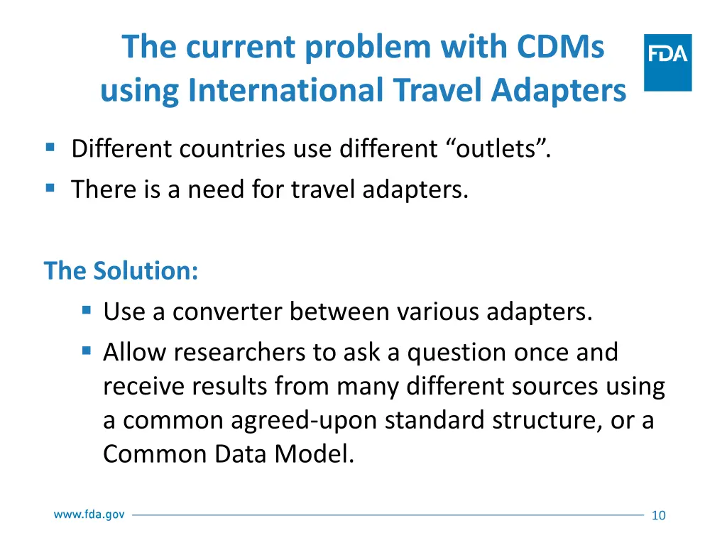 the current problem with cdms using international