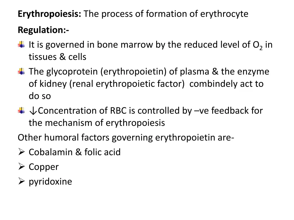 erythropoiesis the process of formation