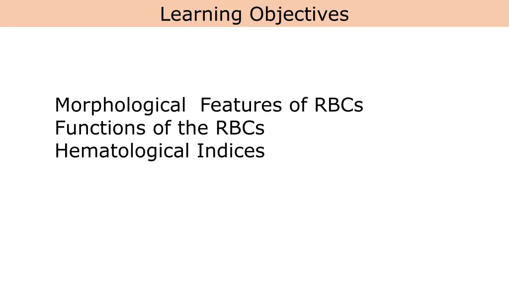 learning objectives