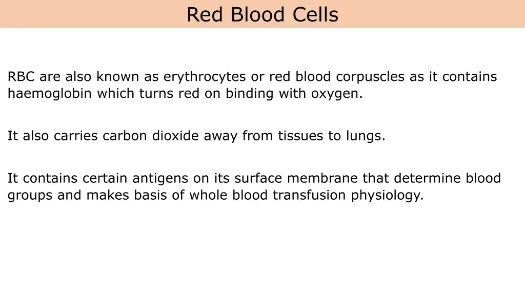 red blood cells