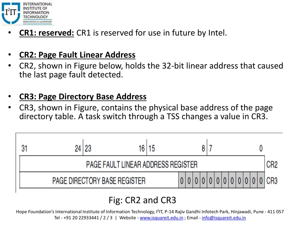 cr1 reserved cr1 is reserved for use in future