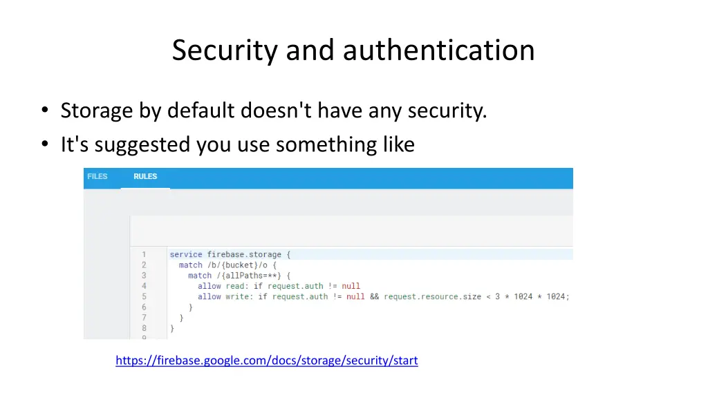 security and authentication