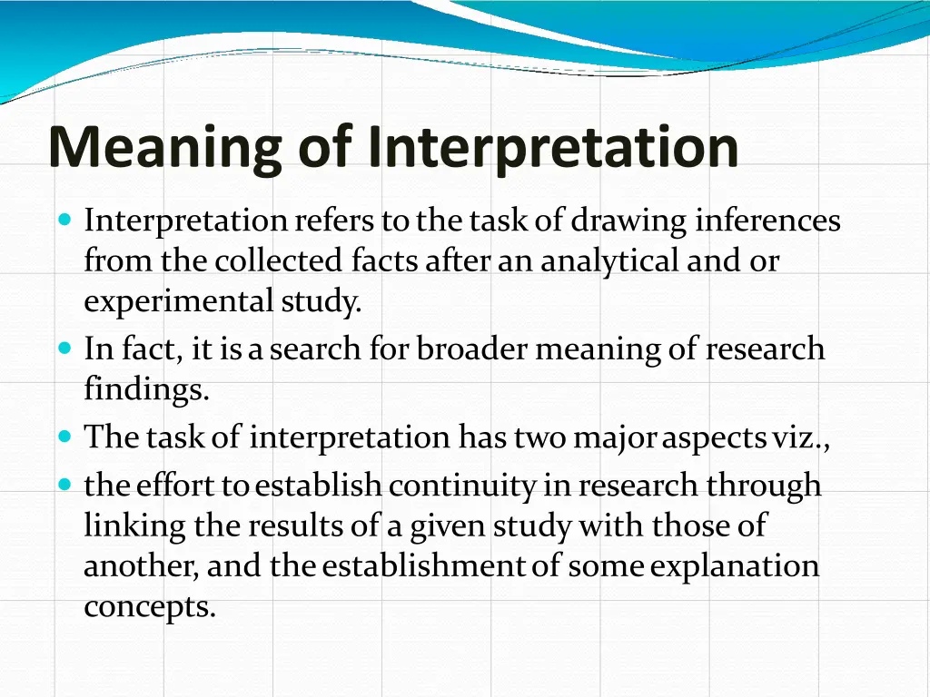 meaning of interpretation