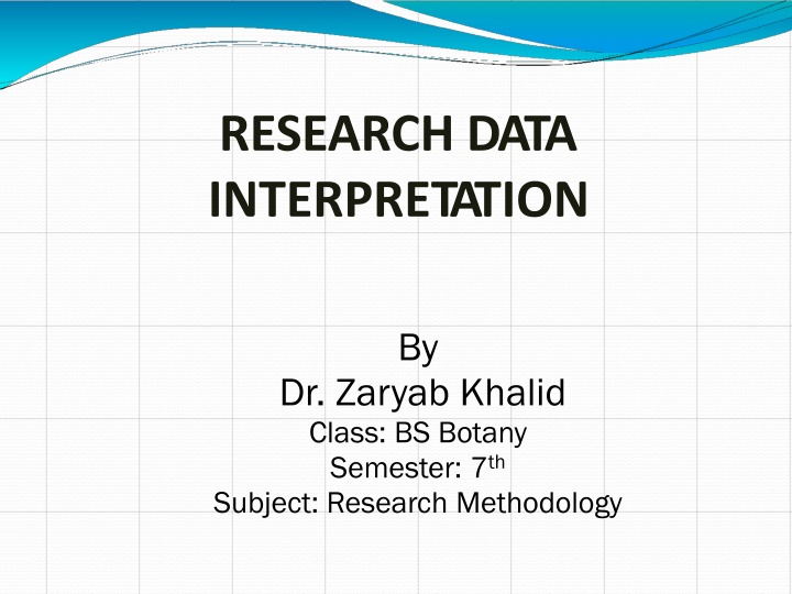 research data interpretation