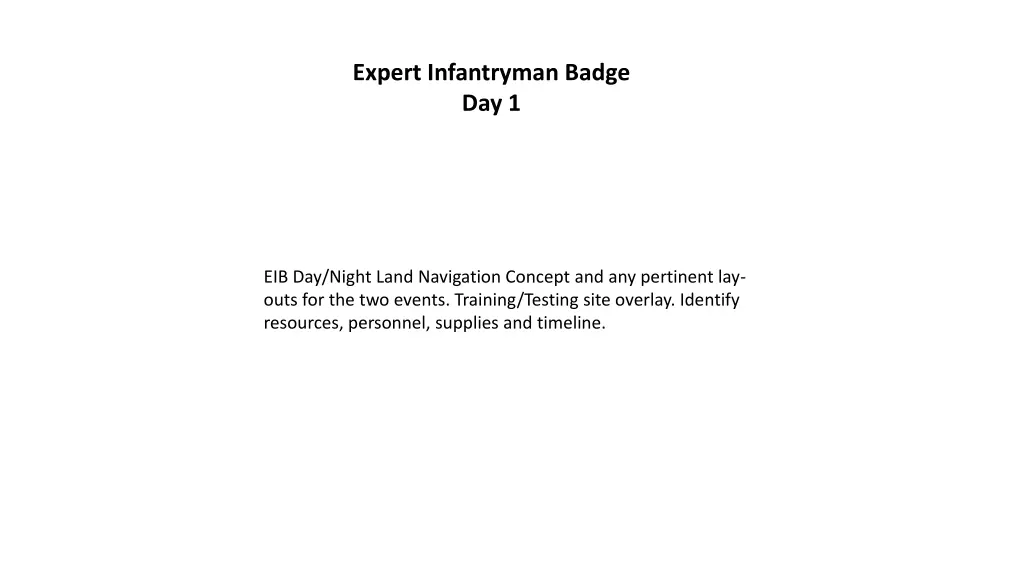 expert infantryman badge day 1 1