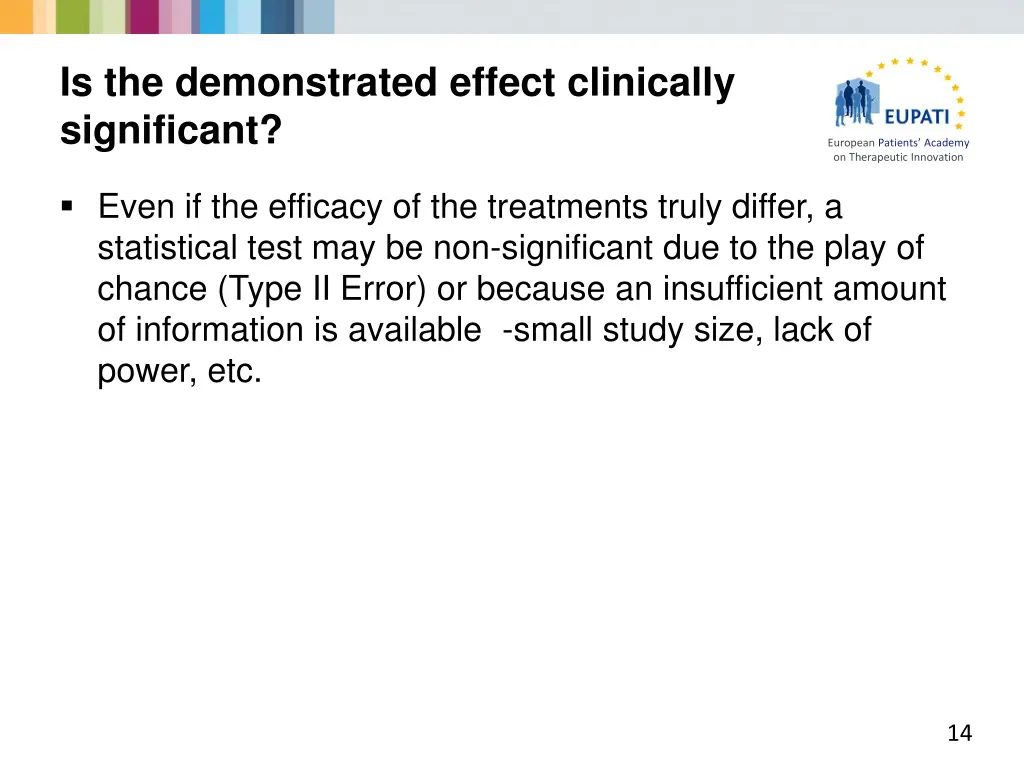 is the demonstrated effect clinically significant 2