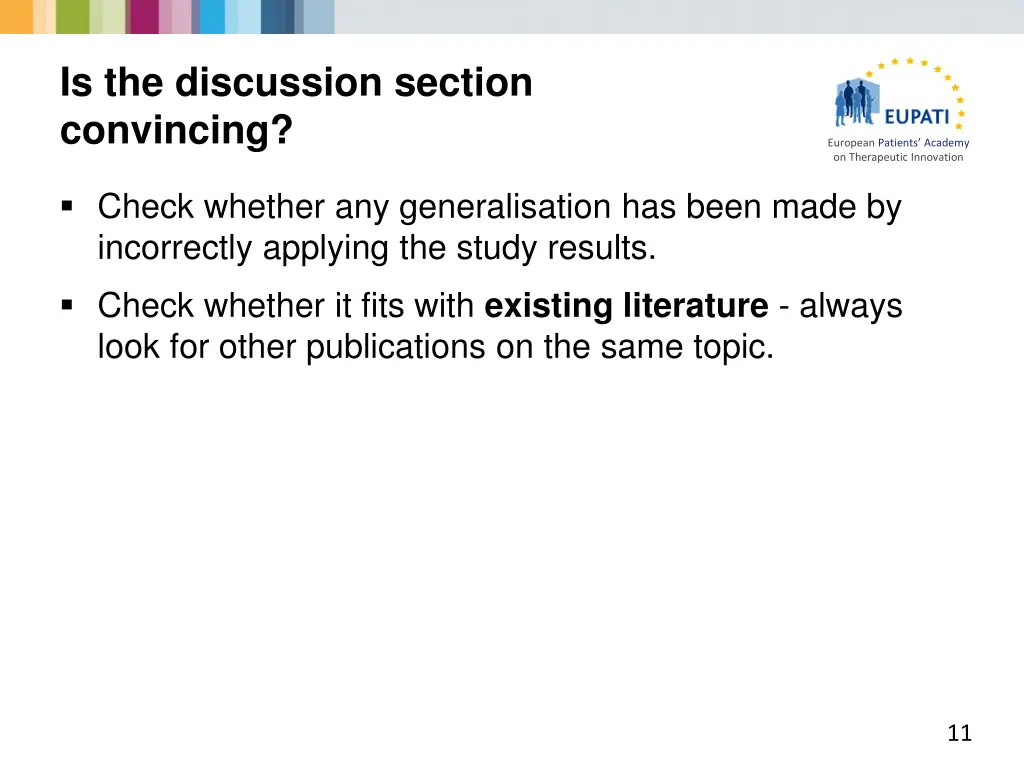 is the discussion section convincing 1