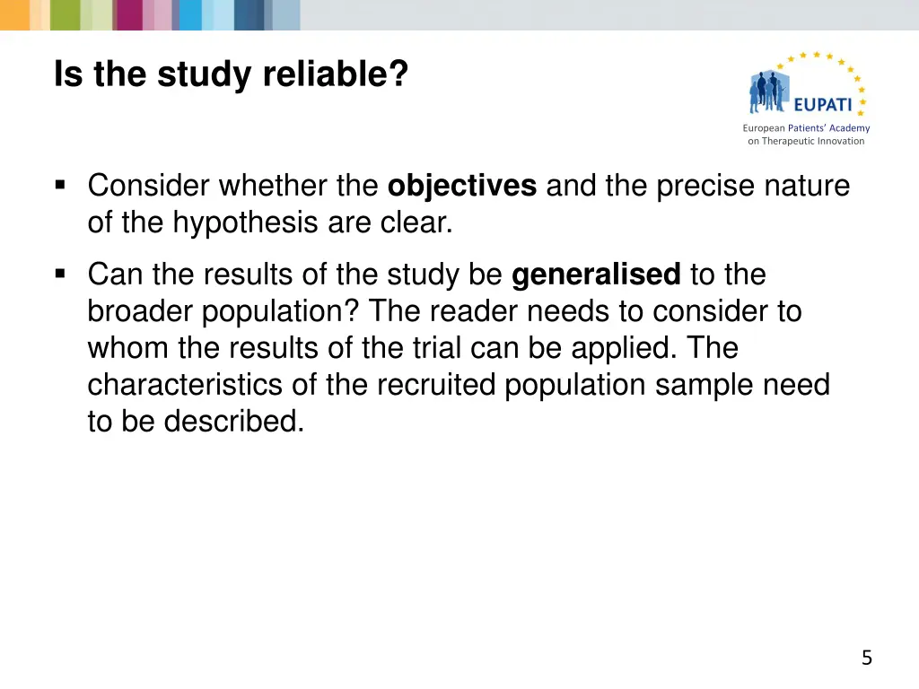 is the study reliable