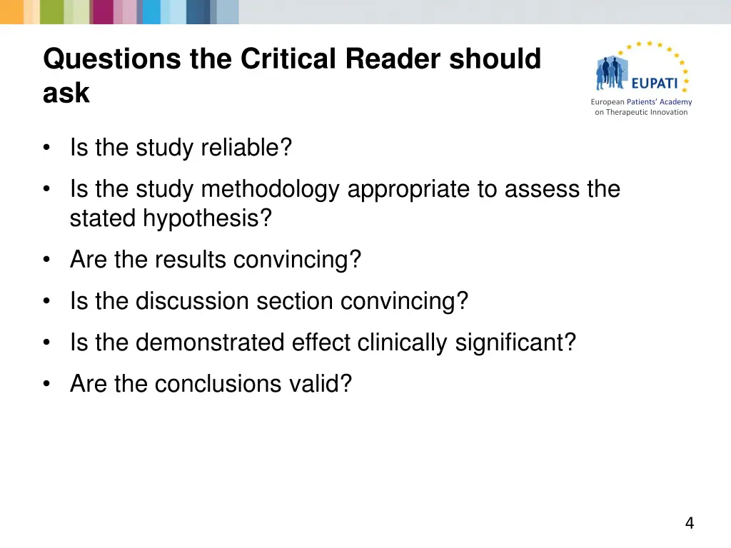 questions the critical reader should ask