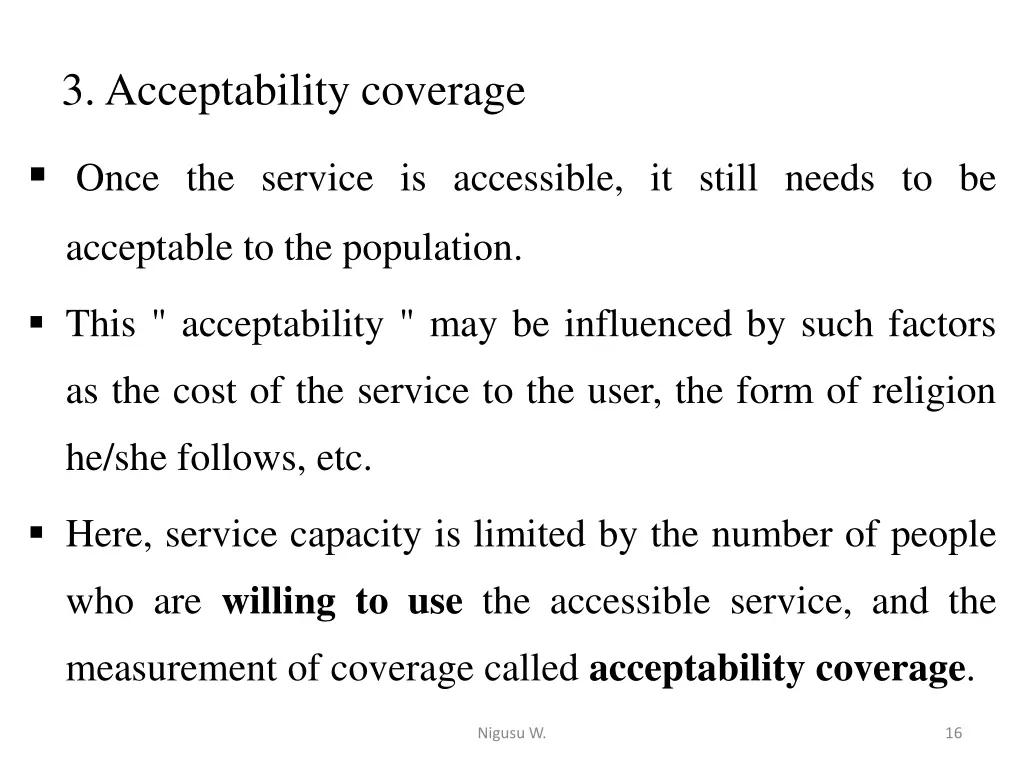 3 acceptability coverage