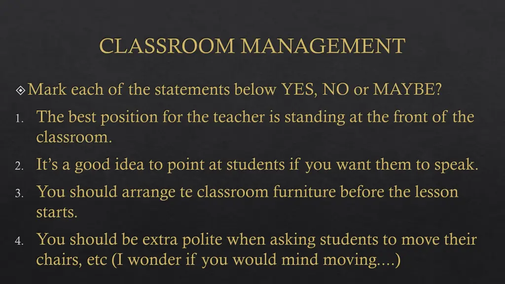 classroom management