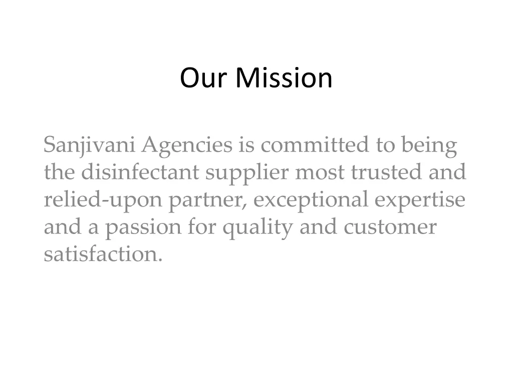 our mission