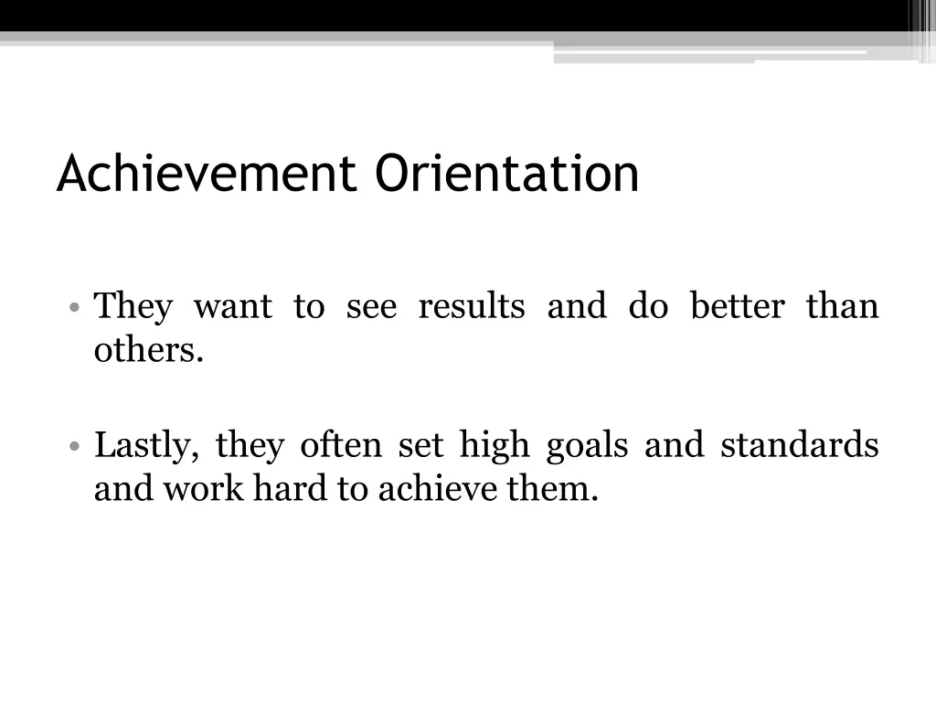 achievement orientation 2