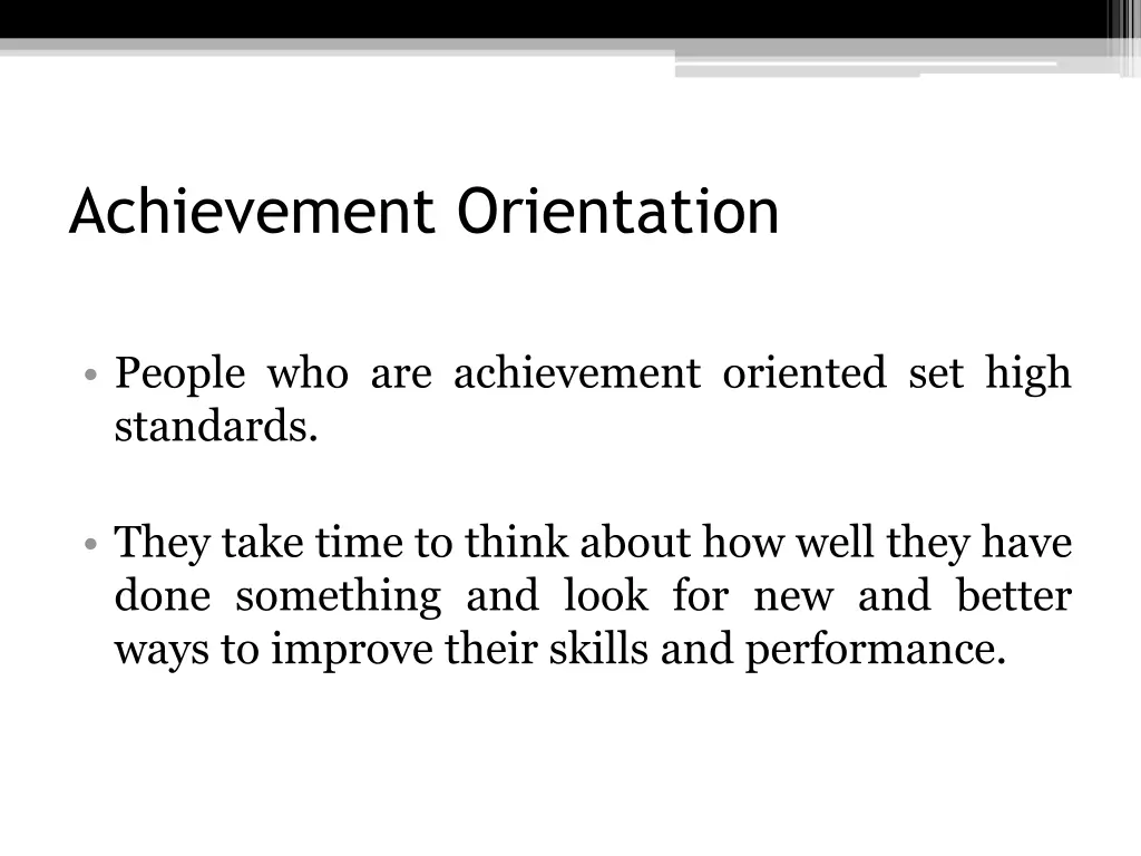 achievement orientation 4