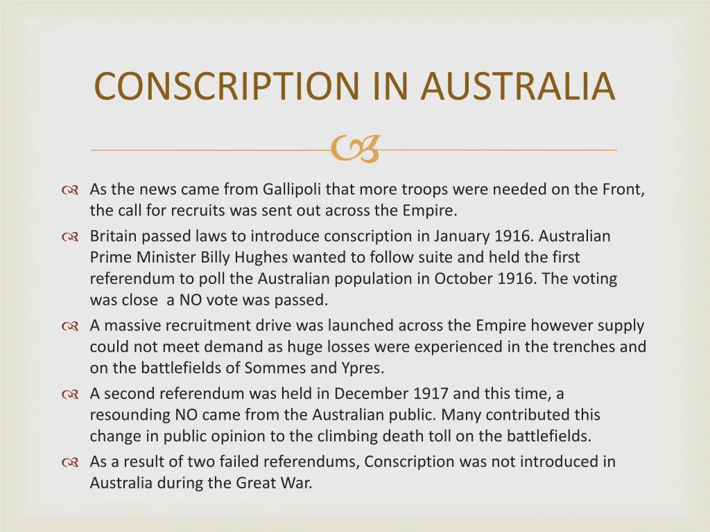 conscription in australia