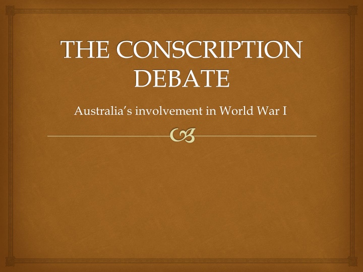 the conscription debate