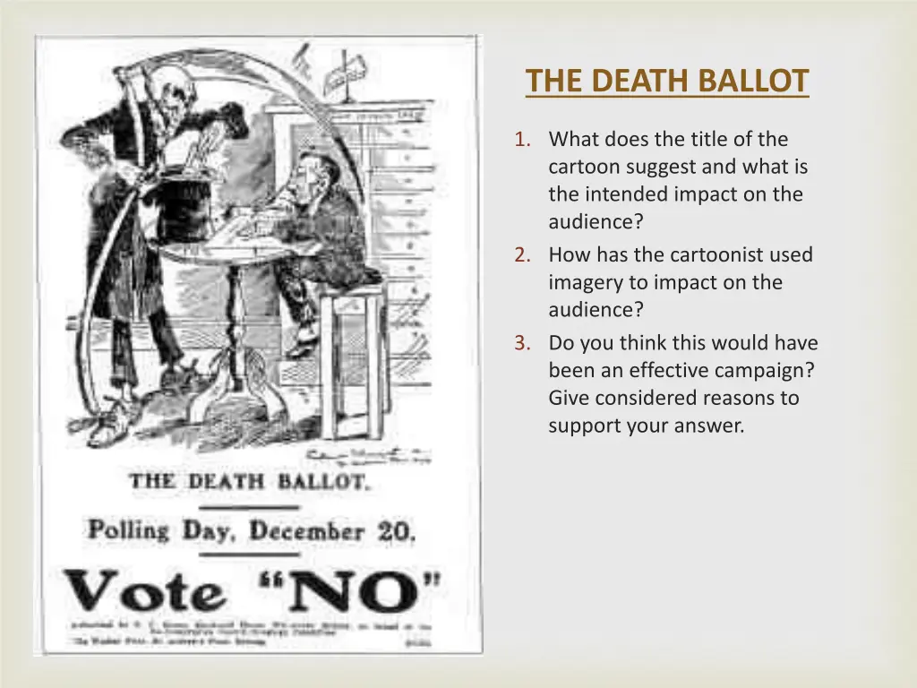 the death ballot