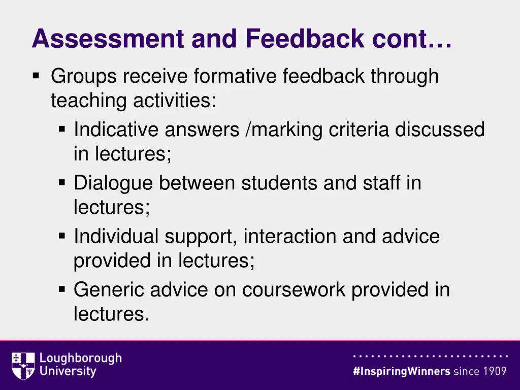 assessment and feedback cont groups receive