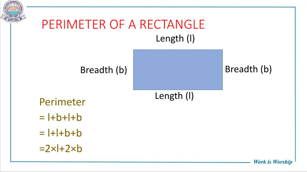 perimeter of a rectangle