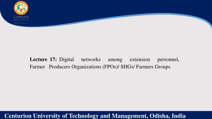 lecture 17 digital networks among extension