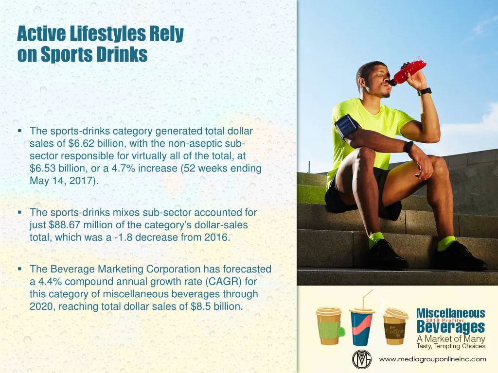 active lifestyles rely on sports drinks