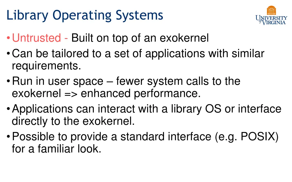 library operating systems