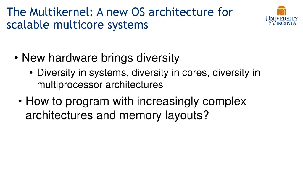 the multikernel a new os architecture