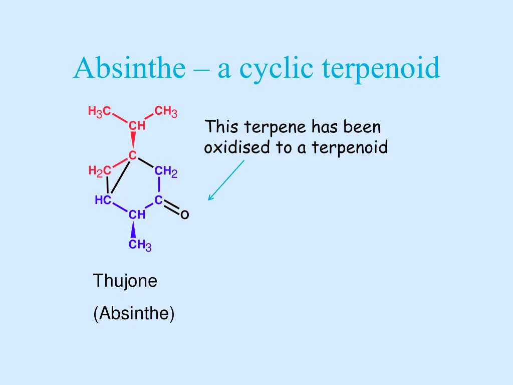 absinthe a cyclic terpenoid