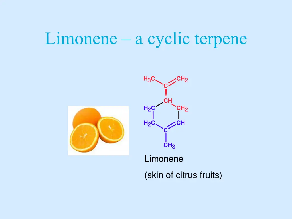 limonene a cyclic terpene