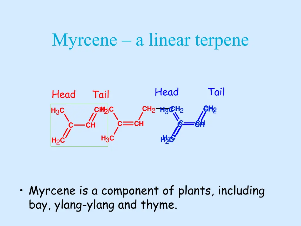 myrcene a linear terpene