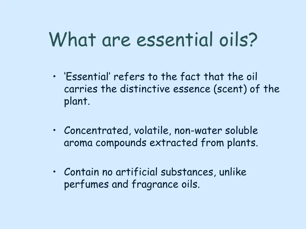 what are essential oils