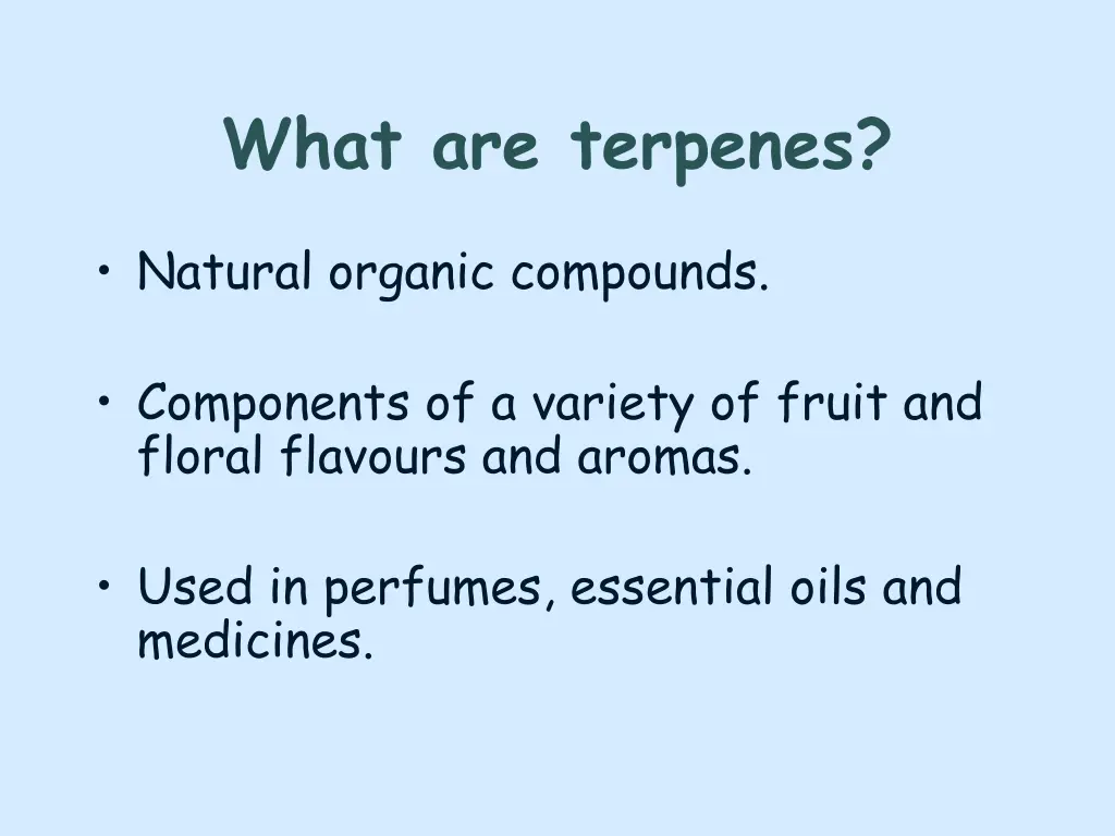 what are terpenes