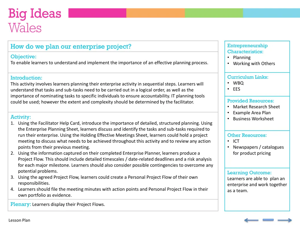 how do we plan our enterprise project