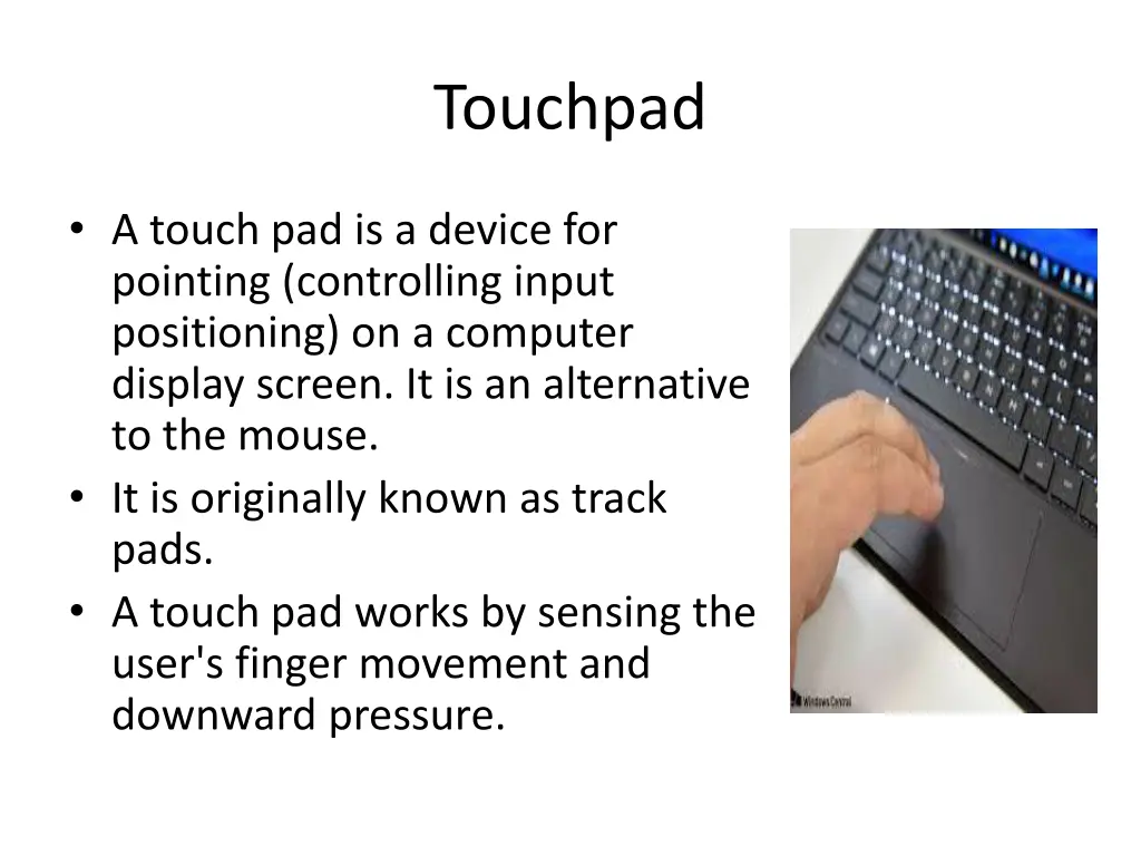 touchpad