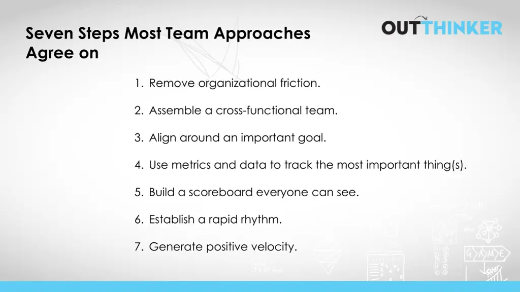 seven steps most team approaches agree on