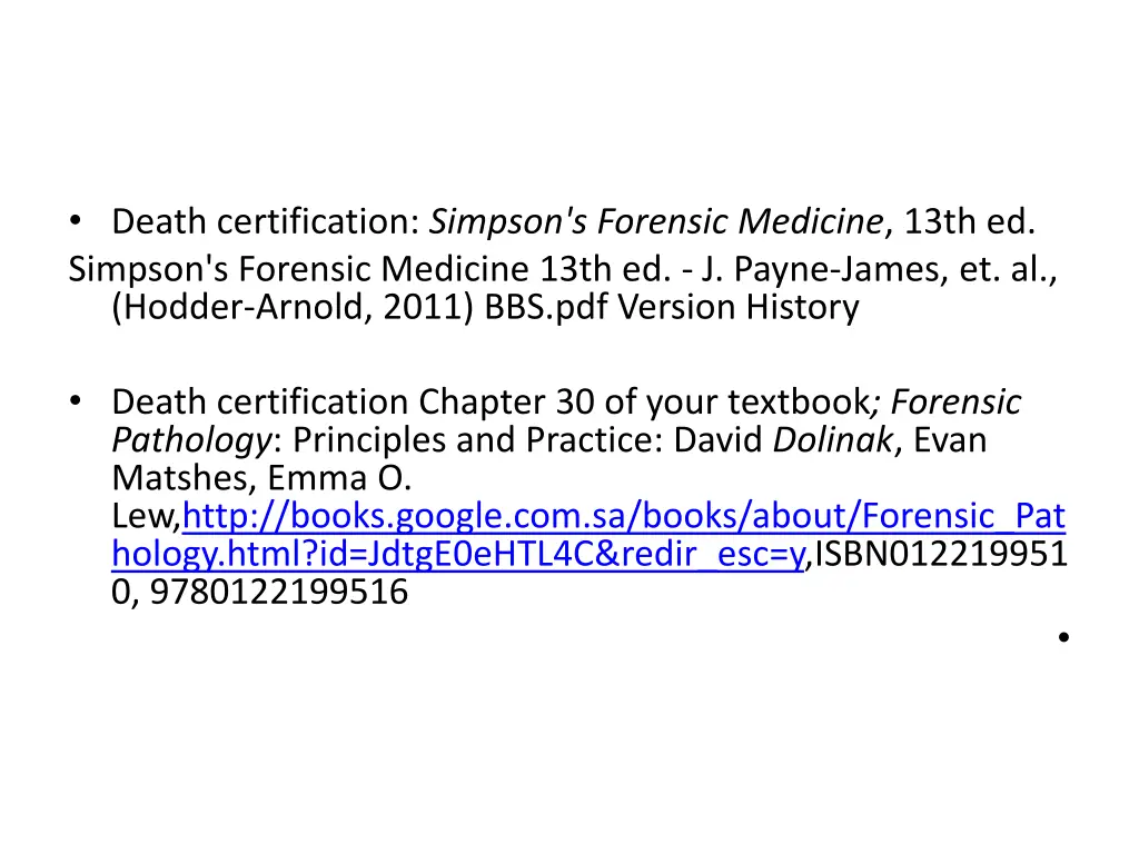 death certification simpson s forensic medicine