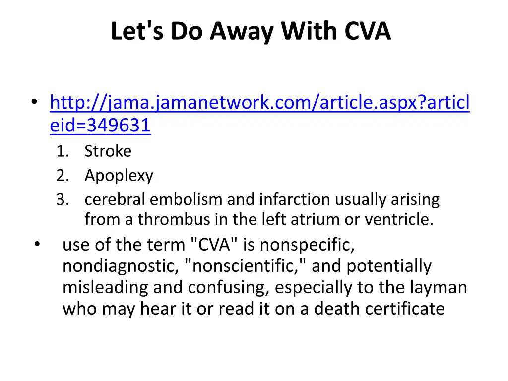 let s do away with cva